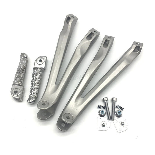 For 2004-2008 07 Yamaha Yzf R1 Motorcycle Rear Passenger Foot Peg Bracket Silver