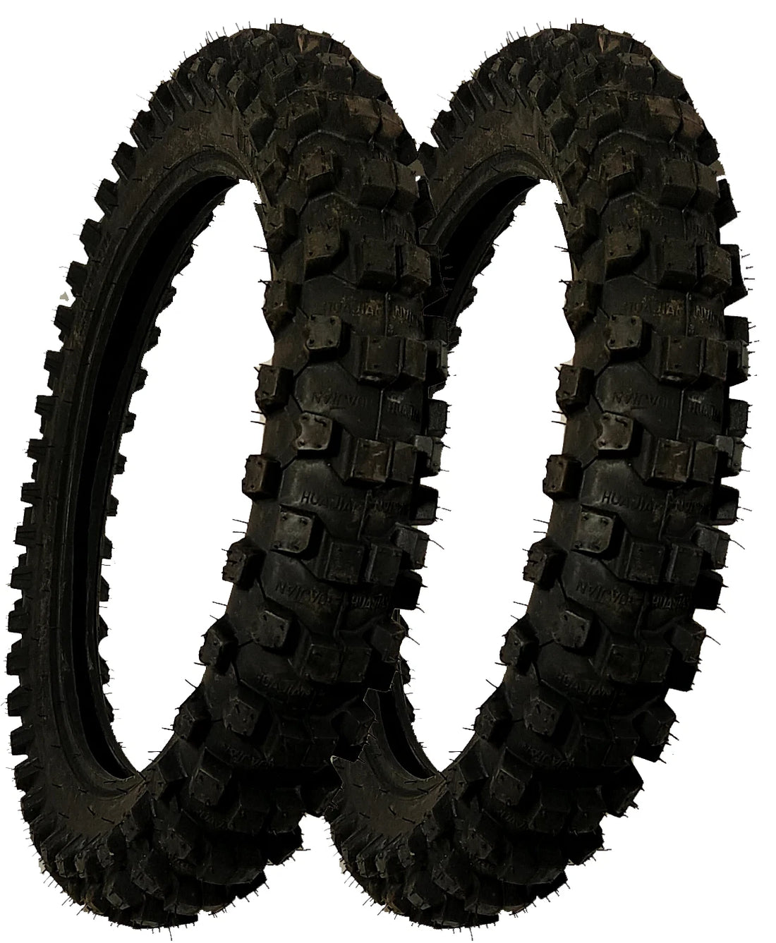 New 2 Pack Rear Tire 80/100-12 Performance Quality For Offroad Racing Dirt Bikes