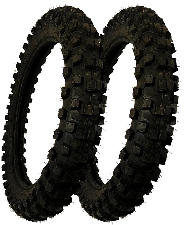 New 2 Pack Rear Tire 80/100-12 Performance Quality For Offroad Racing Dirt Bikes