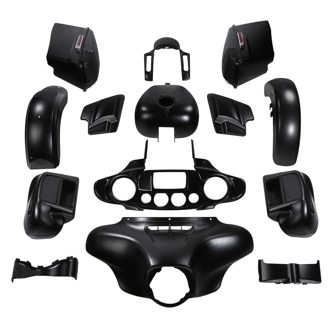 Fairings Bodywork Kit Fit For Harley CVO Street Glide 2014-2024 2019 Black Denim