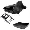 Chopped Trunk Backrest Two Up Mounting Rack Fit For Harley Sport Glide 2018-2021