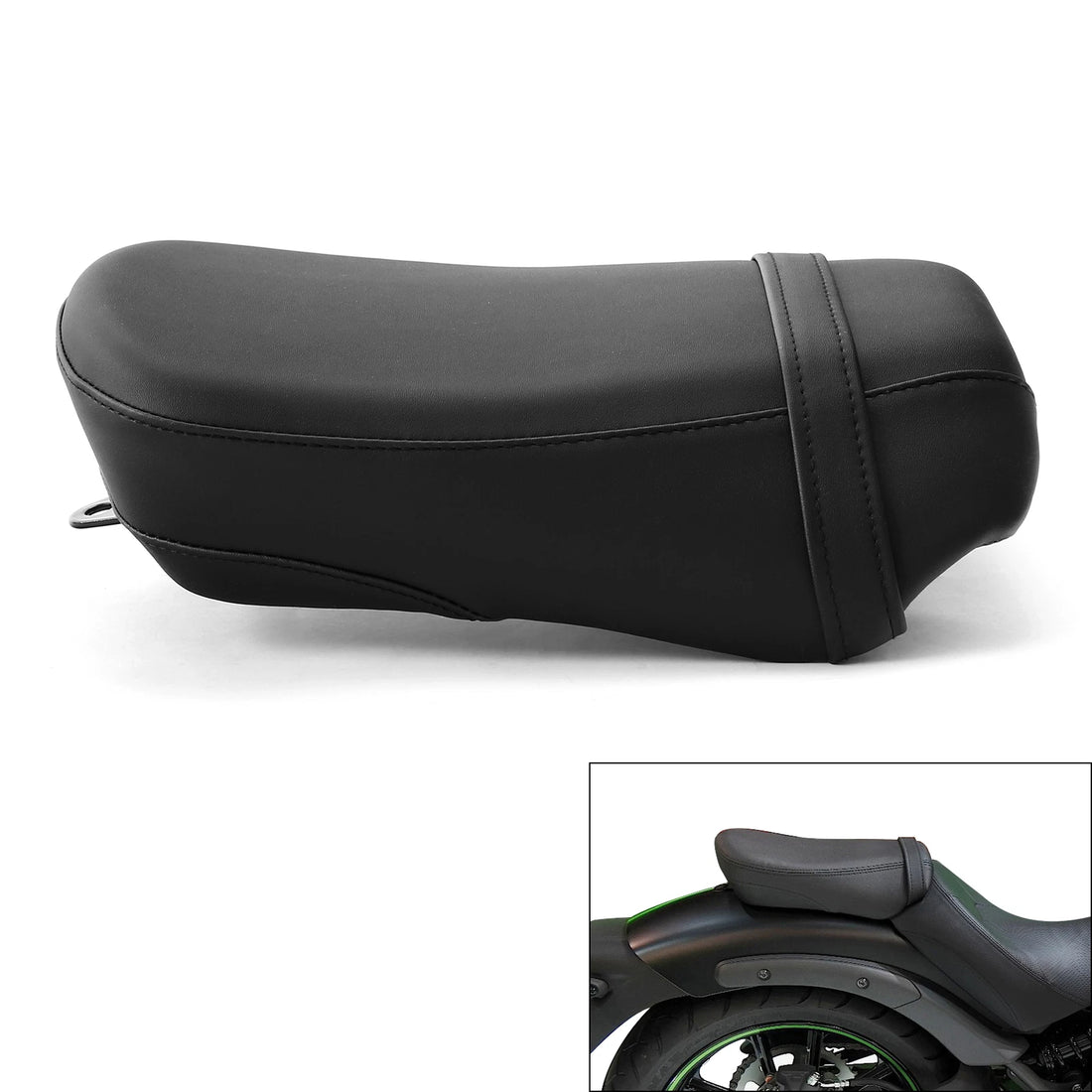 Black Rear Passenger Seat Fit For Kawasaki Vulcan S 650 VN650 2015-2025 21 20 19
