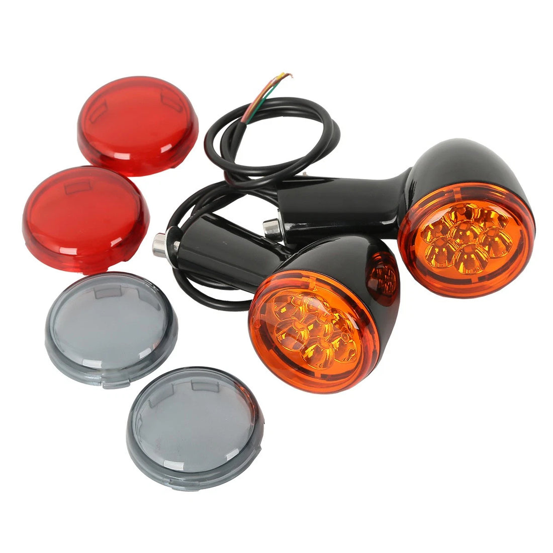 LED Turn Signals Lights Bracket Fit For Harley Sportster XL883 1200 Custom 92-22
