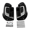 Lower Vented Fairing Speaker Box Pod & Signal Light Fit For Harley Touring 14-24