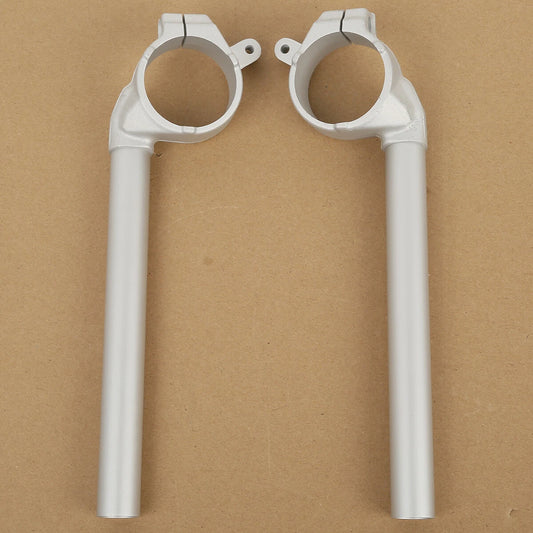 Silver Handlebar Handle Bar Clip On Fit For Yamaha YZFR1 Yzf R1 YZF-R1 2002-2003