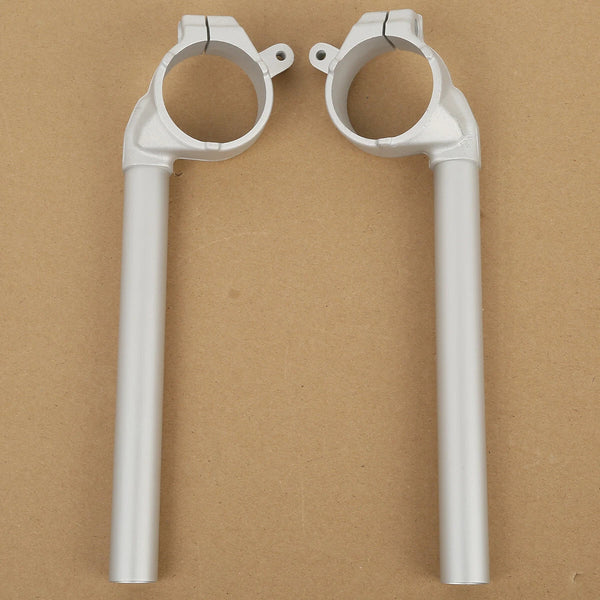 Silver Handlebar Handle Bar Clip On Fit For Yamaha YZFR1 Yzf R1 YZF-R1 2002-2003