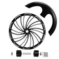 30" Front Wheel Rim Hub Dual Disc Fender Fit For Harley Touring Road Glide 08-24