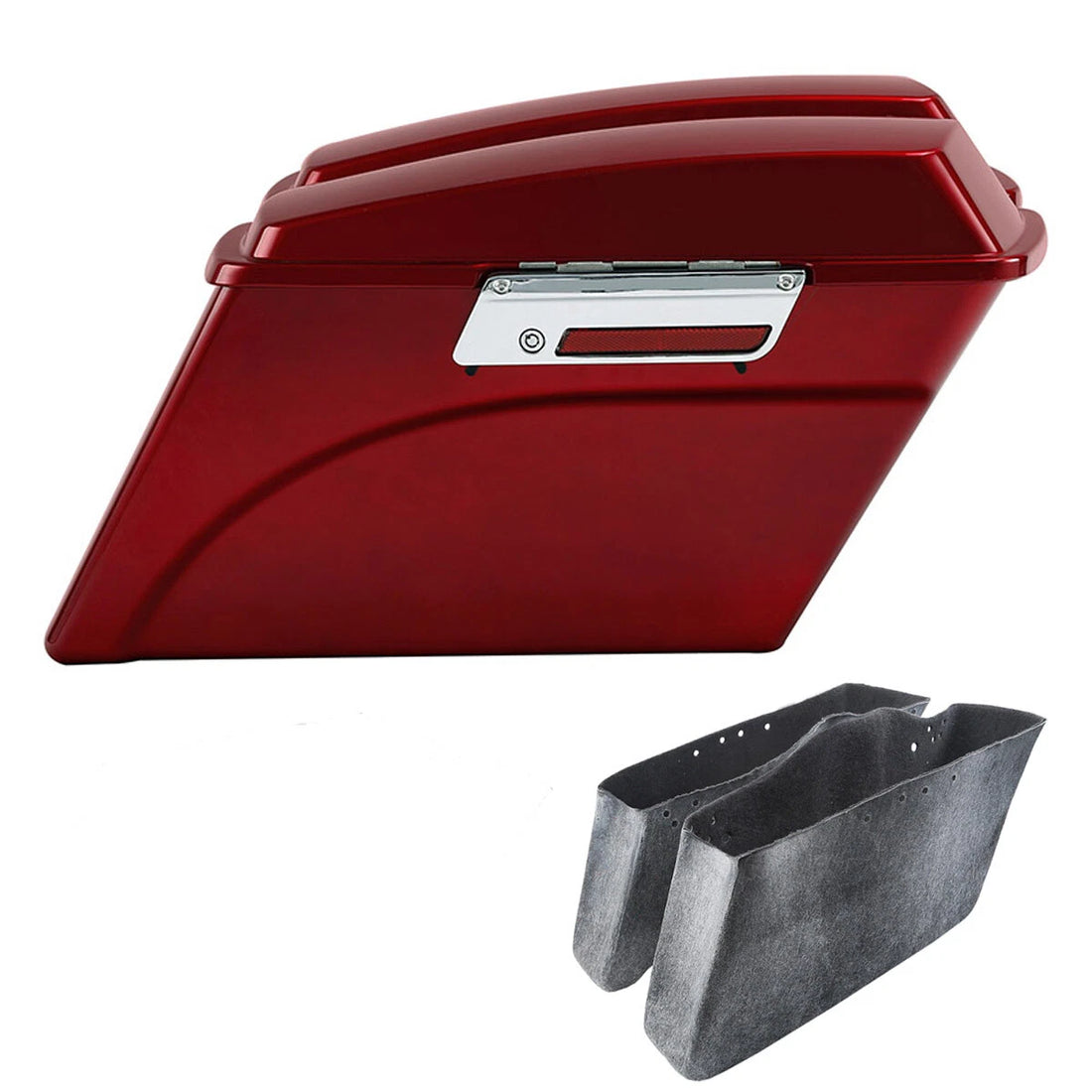 Red Saddlebag Bags Fit For Harley Davidson Touring Electra Road Glide 1994-2013