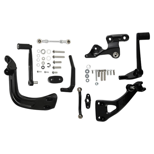 Mid Controls Shift & Brake Side Kit Fit For Harley Sport Glide Fat Bob 2018-2025