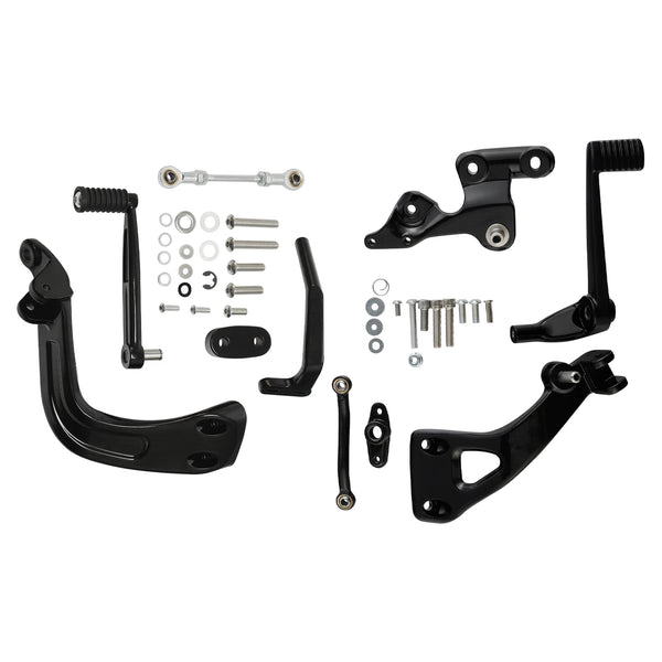 Mid Controls Shift & Brake Side Kit Fit For Harley Sport Glide Fat Bob 2018-2025