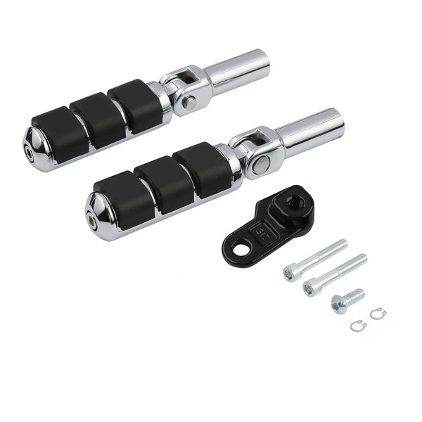 Rear Passenger Footpegs Fit For Harley Softail Slim 12-17 Cross Bones 08-11