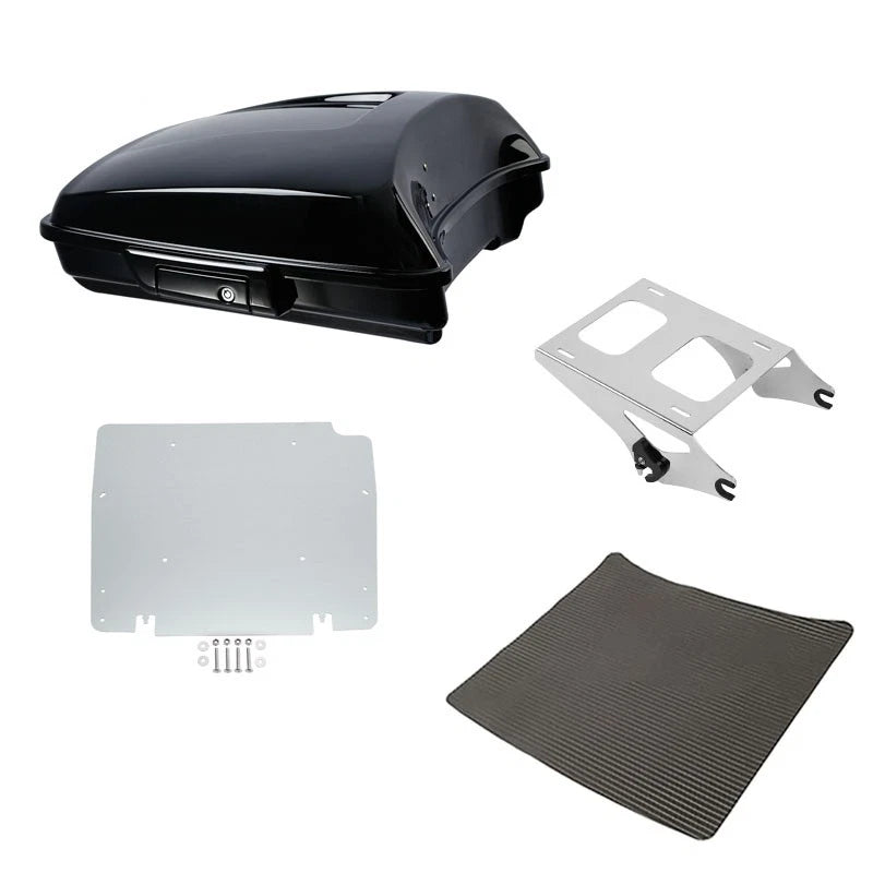 Black Razor Trunk Mount Rack Base Plate Fit For Harley Road Street Glide 2014-26