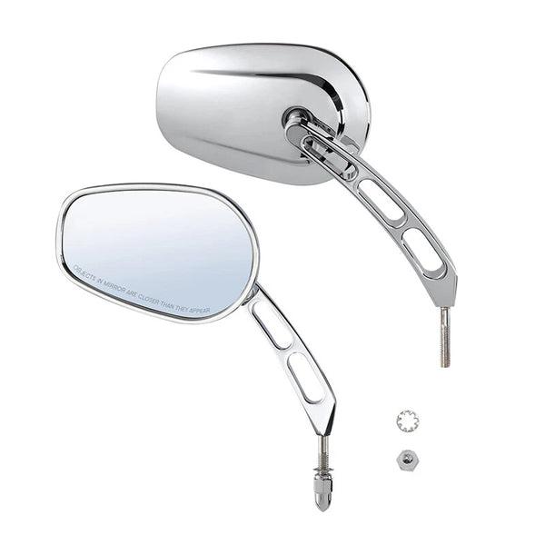 Chrome Rear View Mirrors Fit For Harley Softail Springer Heritage Classic