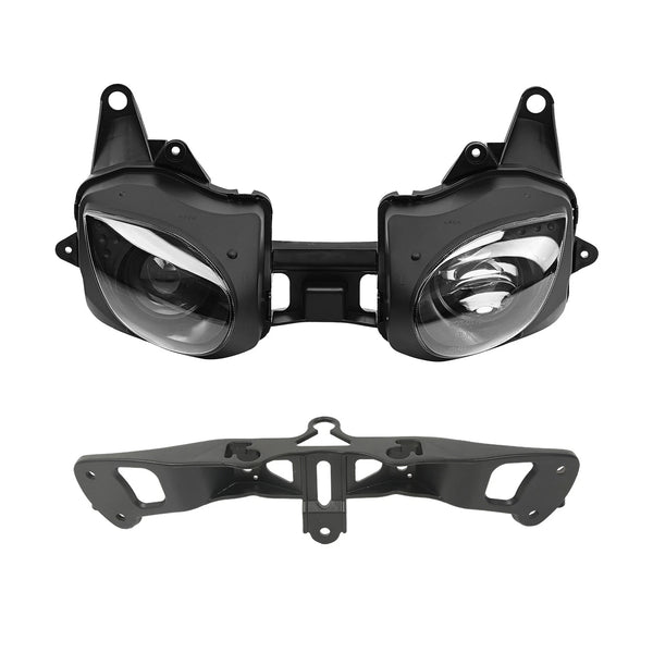 Headlight Assembly + Fairing Stay Bracket Fit For Kawasaki 2007-2008 Ninja ZX6R