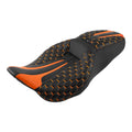 Black Orange Driver Passenger Seat Fit For Harley Touring Street Glide 2009-2023