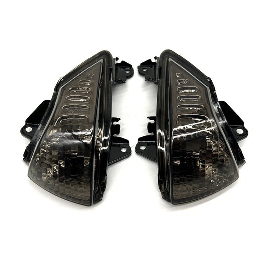 Fit 2009-2011 Kawasaki Ninja650R EN6N EN6F EN6R Smoke Turn Indicator Signal Lens