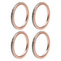 4PCS Exhaust Gasket For Yamaha YZF-R1 15-23 FZ10 2017 MT10 17-23 2CR-14613-00-00