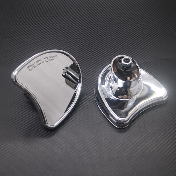 Chrome Batwing Fairing Mount Mirror For Harley Touring Electra Glide 2014-2016