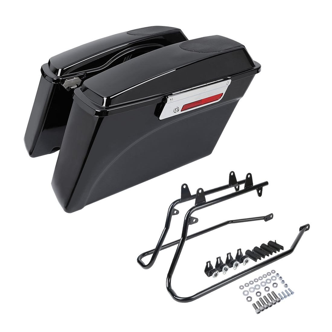 Saddlebags 5x7" Speaker Lid Conversion Bracket Fit For Harley Softail 1984-2017