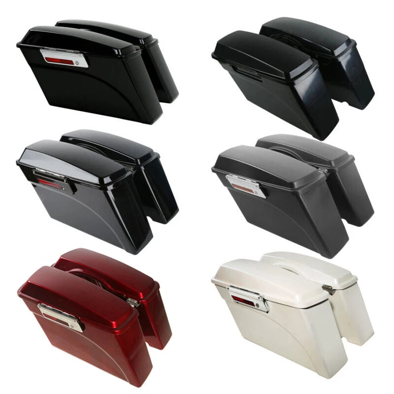 Hard Saddlebags Saddle Bag Fit For Harley Electra Road Street Glide 1994-2013