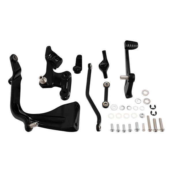 Black Mid Control Brake Side Kit Fit For Harley Fat Bob Sport Glide 2018-2025 24