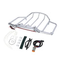 LED Chrome Luggage Rack Fit For Harley Touring Electra Street Glide