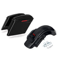Black Saddlebags 6x9" Speaker Lids Rear Fender Fit For Harley Street Glide 14-23