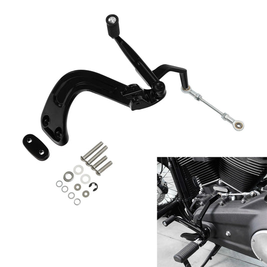 Black Mid Controls Shift Side Kit Fit For Harley Sport Glide Flsb Fxfb 2018-2024