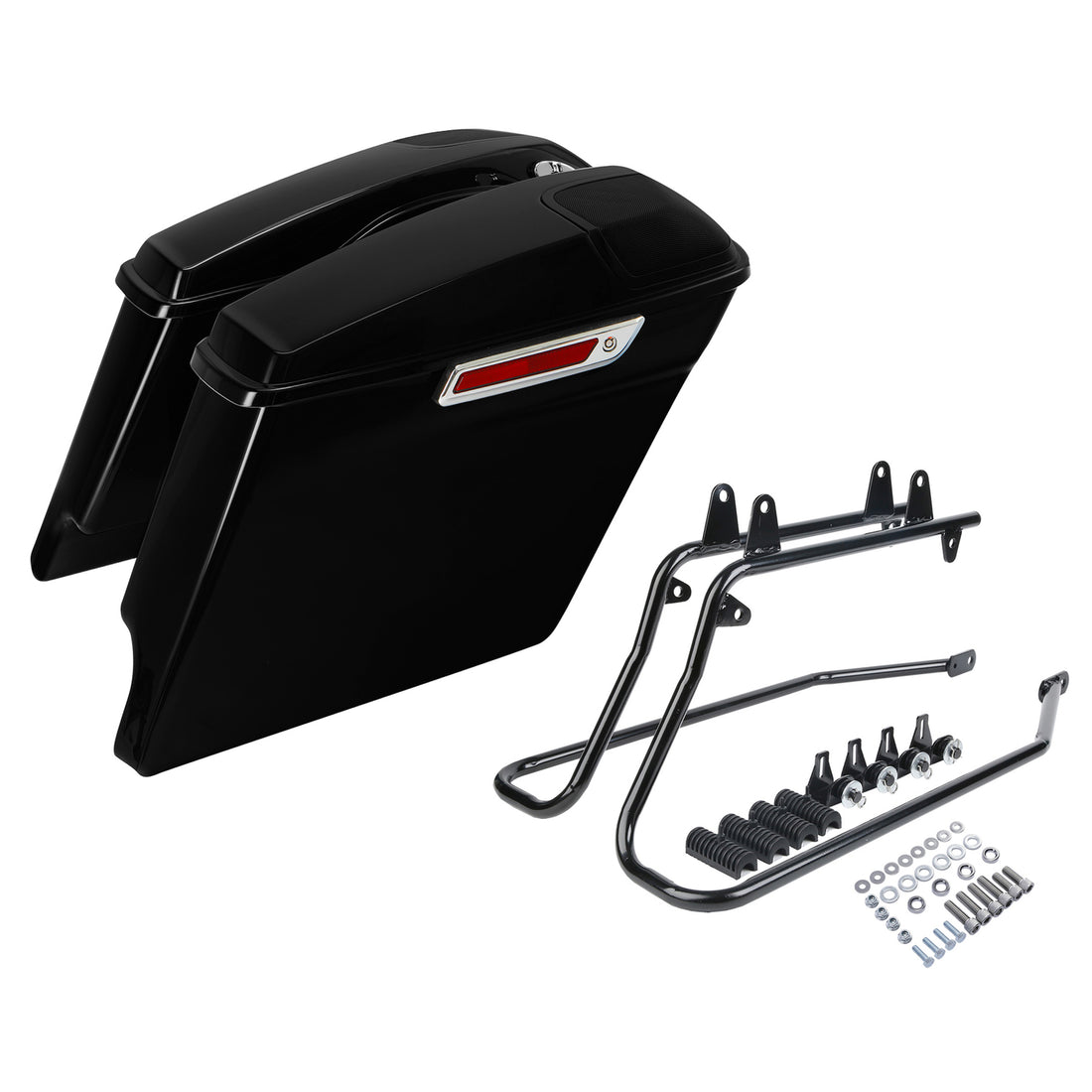 Saddlebags 5x7" Speaker Grill Conversion Bracket Fit For Harley Softail 1984-17