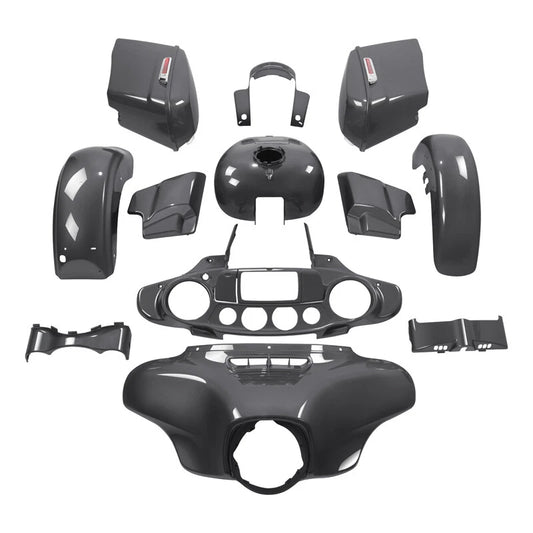 Fairing Body Paint Set Fit For Harley Street Glide 14-24 Gauntlet Gray Metallic