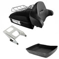 Matte Black Chopped Trunk Pad Mount Rack Fit For Harley Touring Road Glide 14-26