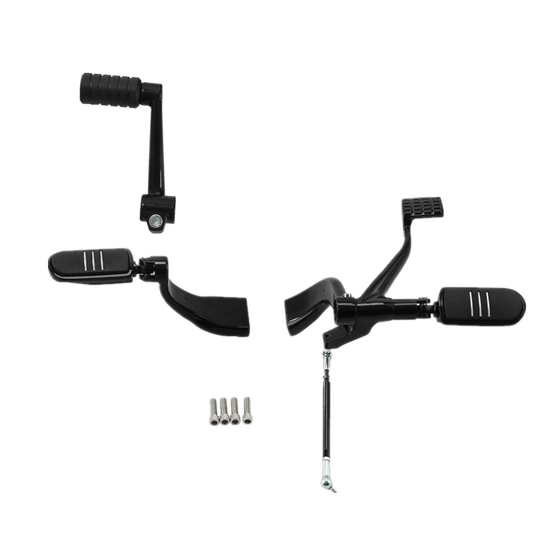 Mid Control Shifter Lever Pegs Kit Fit For Harley Sportster XL 883 1200 04-13 12