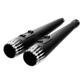4'' Slip-On Megaphone Mufflers Exhaust Fit For Harley Touring 17-25 Matte Black