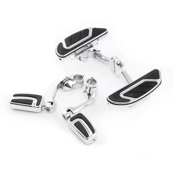 Floorboard Highway Footpeg 1.25'' Long Angled Mount Fit For Harley Touring 93-25