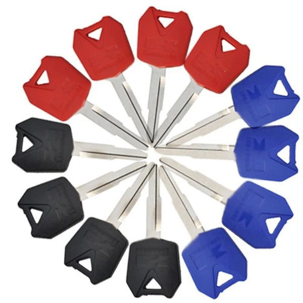 12pcs For Kawasaki Ninja ZX6R ZX10R ZX12R Chipless motorcycle blank key