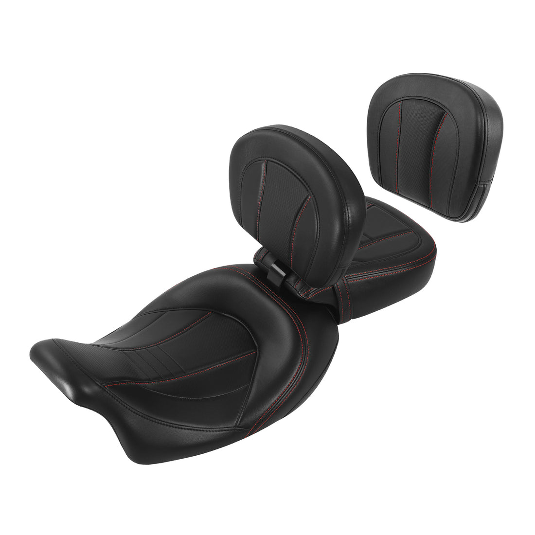 Low-Profile Driver & Passenger Seats Backrests Fit For Harley Touring 2009-2023
