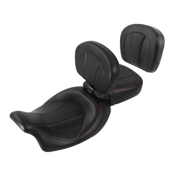 Low-Profile Driver & Passenger Seats Backrests Fit For Harley Touring 2009-2023