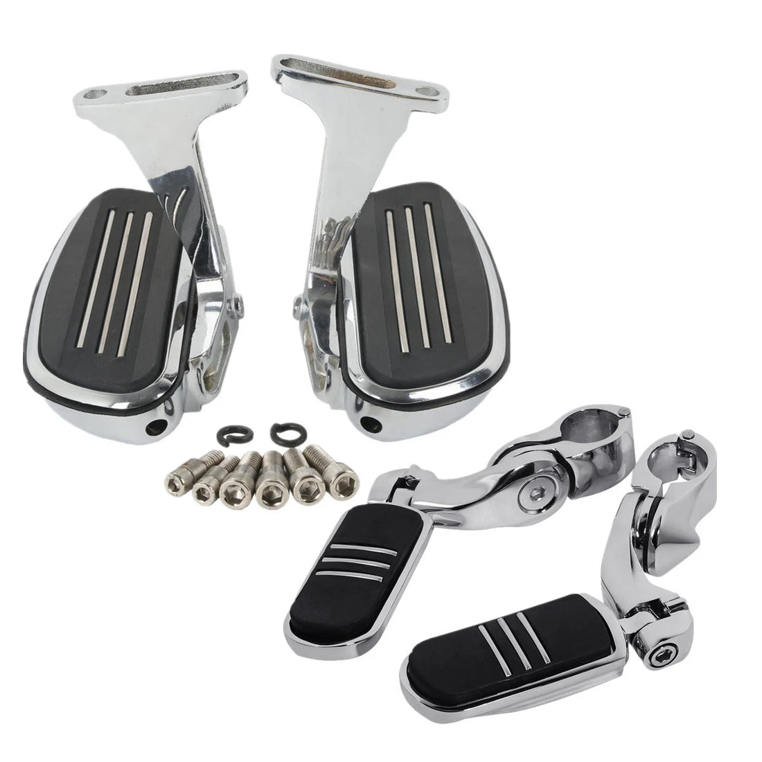 Passenger Floorboard 1.25'' Highway Footpegs Fit For Harley Road Glide 1993-2025