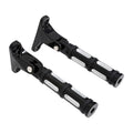 Black Passenger Footpeg Peg Fit For Harley Touring Street Electra Glide 93-2025