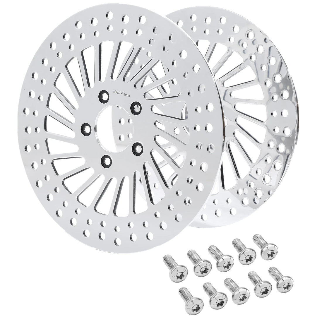 11.5" Front Brake Disc Rotors & Bolts Fit For Harley Touring Road King Sportster
