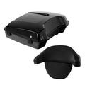 Razor Trunk W/ Backrest Fit For Harley Touring Street Electra Glide 97-13 Black