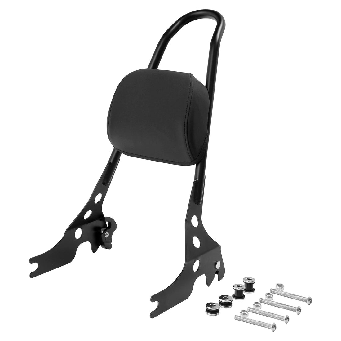 Black Detachable Sissy Bar Backrest Pad Fit For Harley Sportster 883 1200 04-22