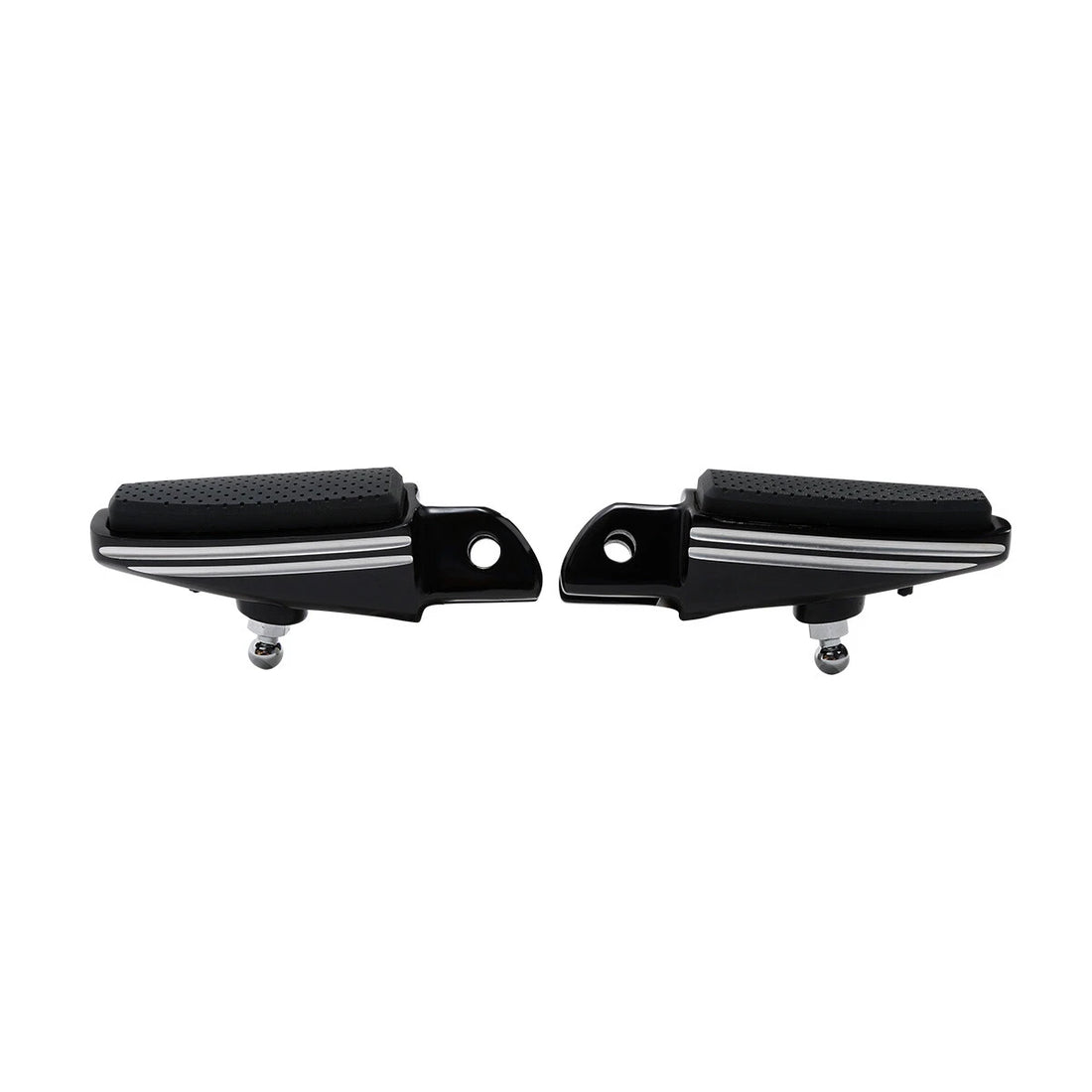 Black Driver Foot Pegs Fit For Harley Fat Bob Fxfb Fxfbs 2018-2025