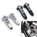 Black Front Fork Lower Leg Covers For Harley Road Glide Flhr Flhx Flht 2014-2017
