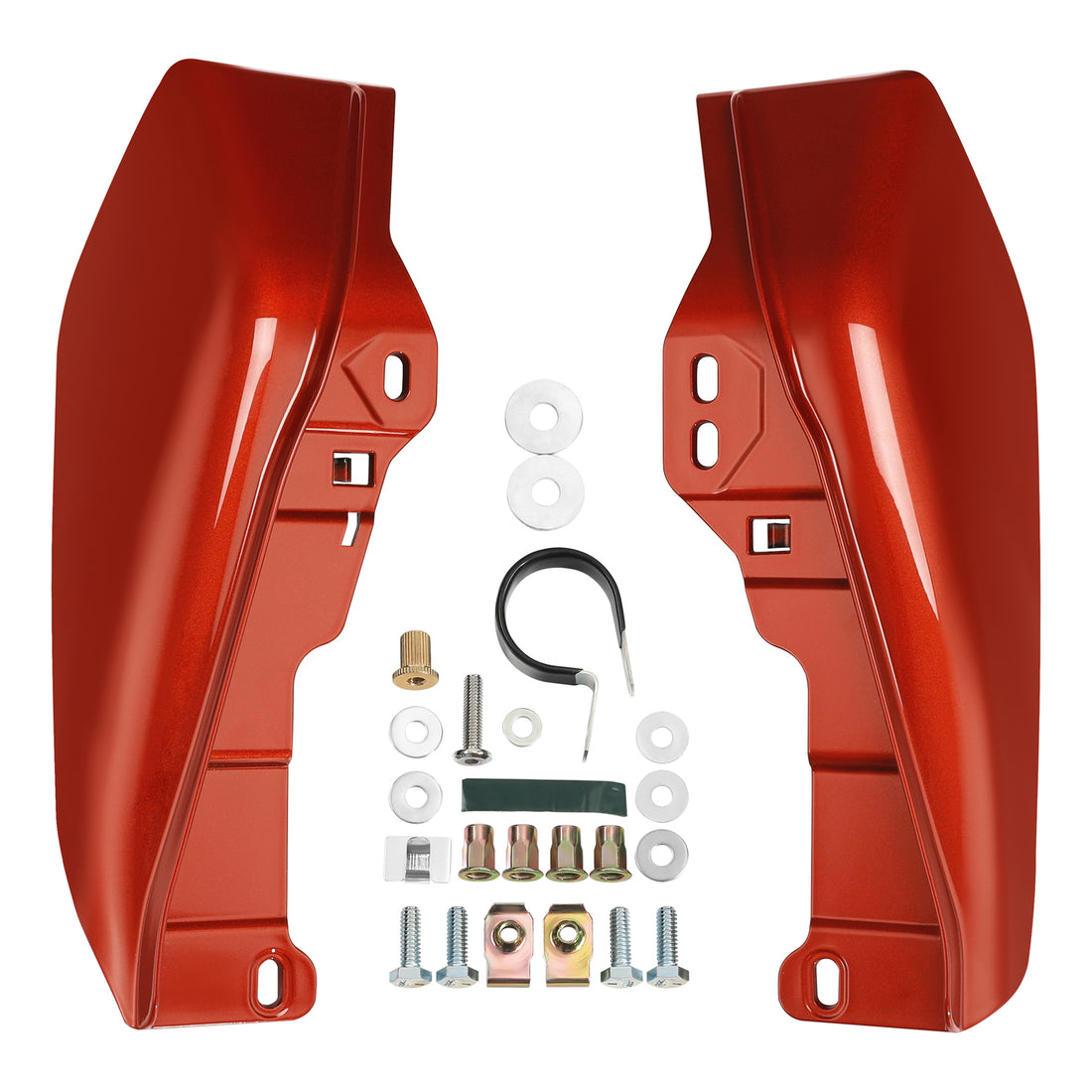 Mid Frame Air Deflectors Fit For Harley Touring Road Glide 2009-23 Sunset Orange