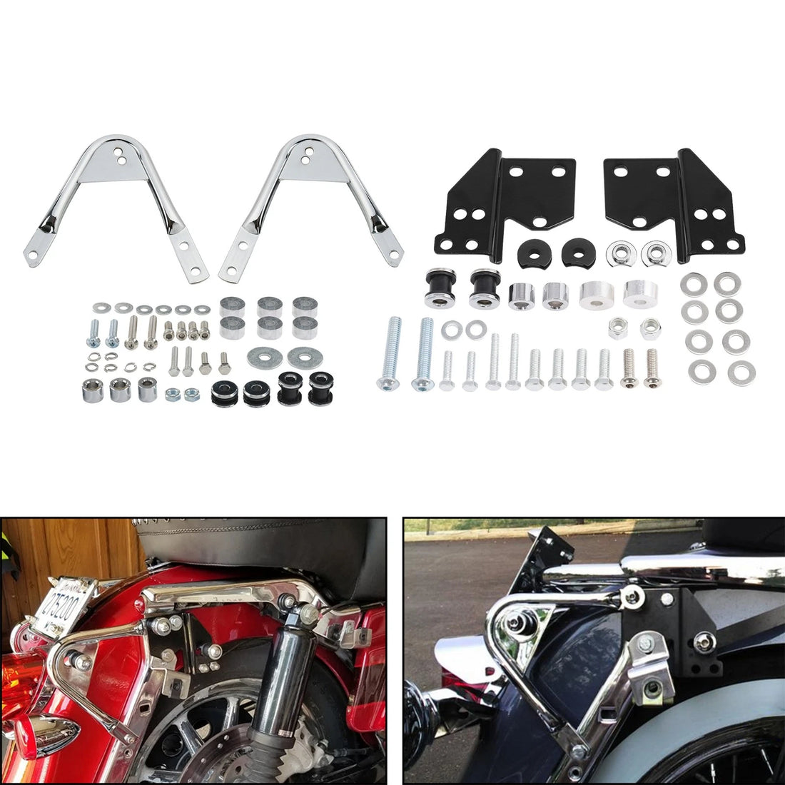 Docking Hardware Fit For Harley 97-08 Touring Sissy Bar Backrest Rack