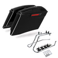 4" Stretched Saddlebags Conversion Brackets Fit For Harley Softail Fatboy 84-17