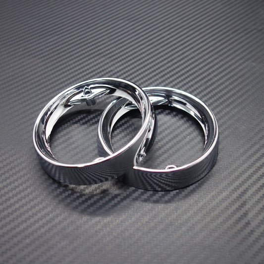 Chrome Deep Dish Turn Signal Bezels For Touring Road King Road Glide 1986-2016