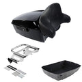 King Trunk Luggage Backrest Solo Mount Rack Fit For Harley Electra Glide 97-2008