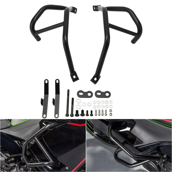 Engine Guard Crash Bar Fit For Kawasaki Ninja 400 2018-2025 500 2024-2025 Black
